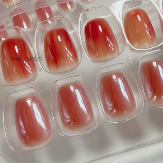 ohora apple sugar suare press-on nails USA