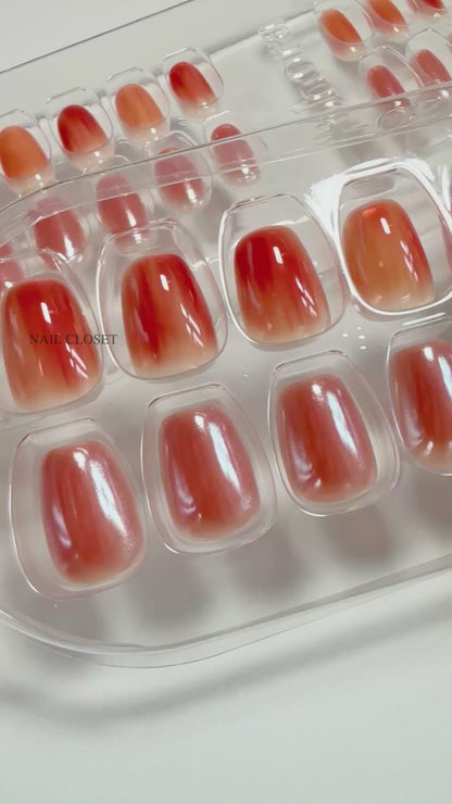 ohora apple sugar suare press-on nails USA