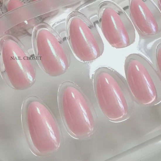 premium pink press-on nails
