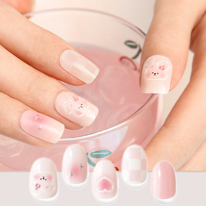 Shy Bunny|Nail Sticker|Perfect Cured Gel